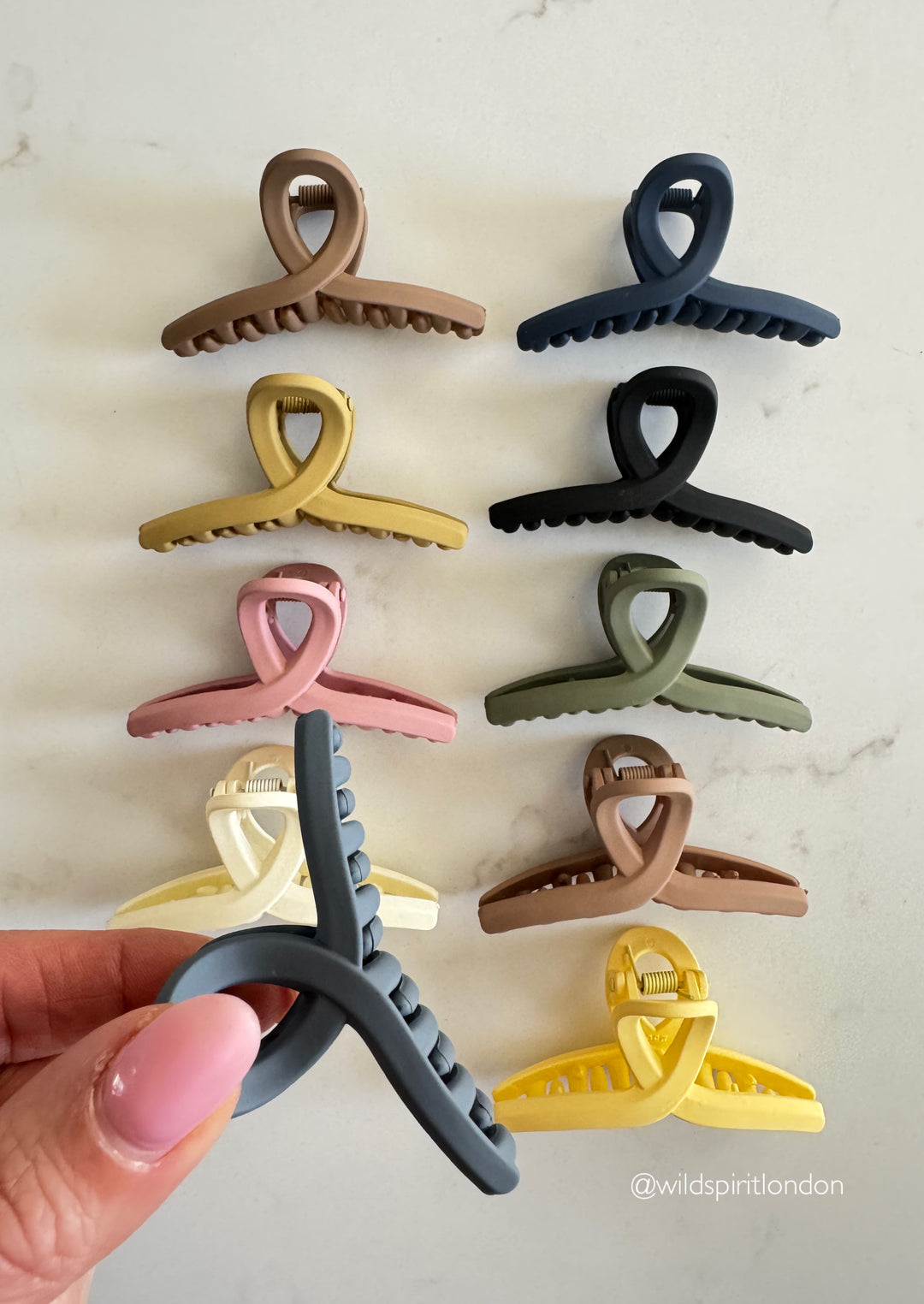 Small Loop Hair Claws (Mix 10 Pack)