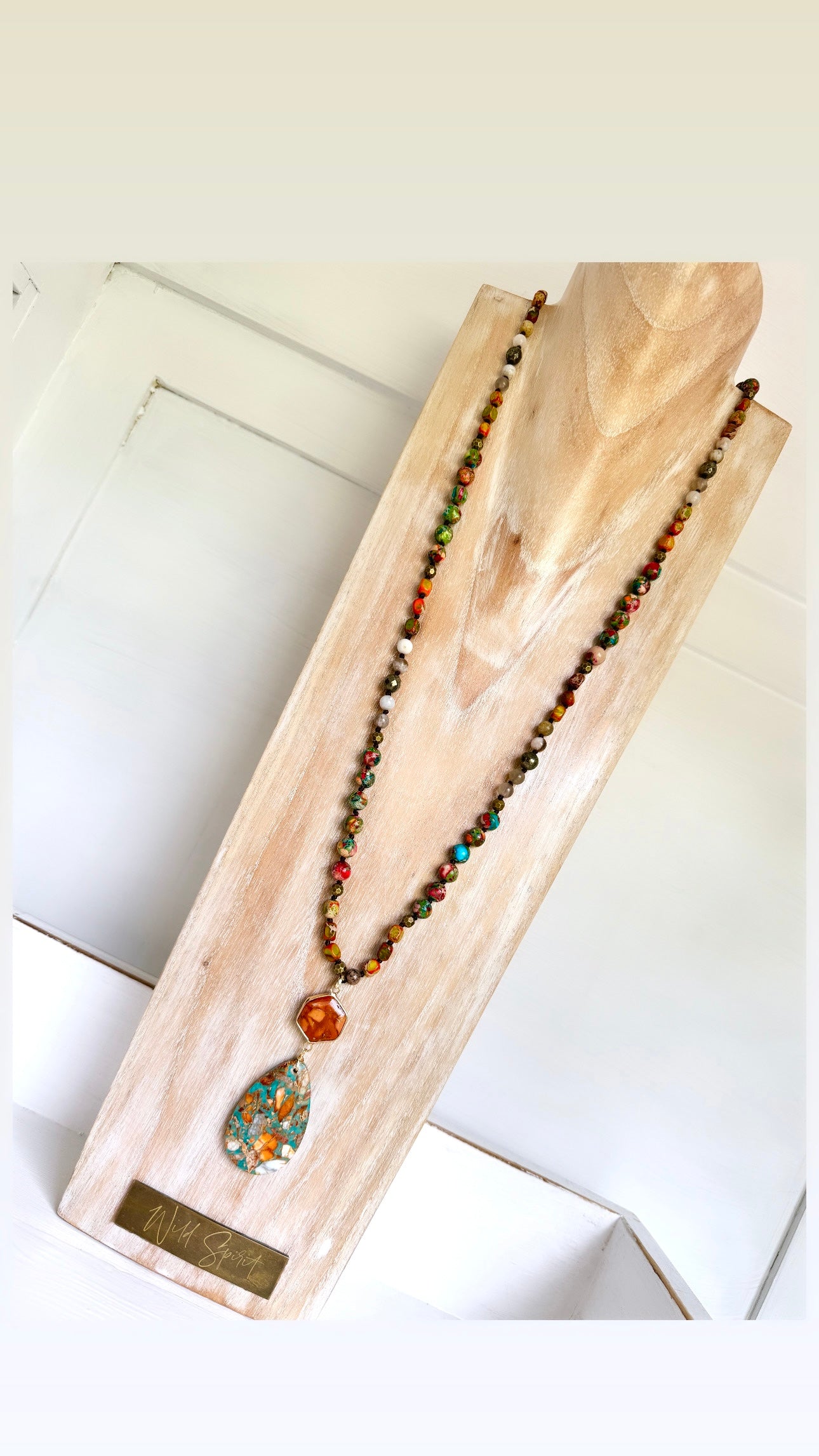 Jasper Long Necklace