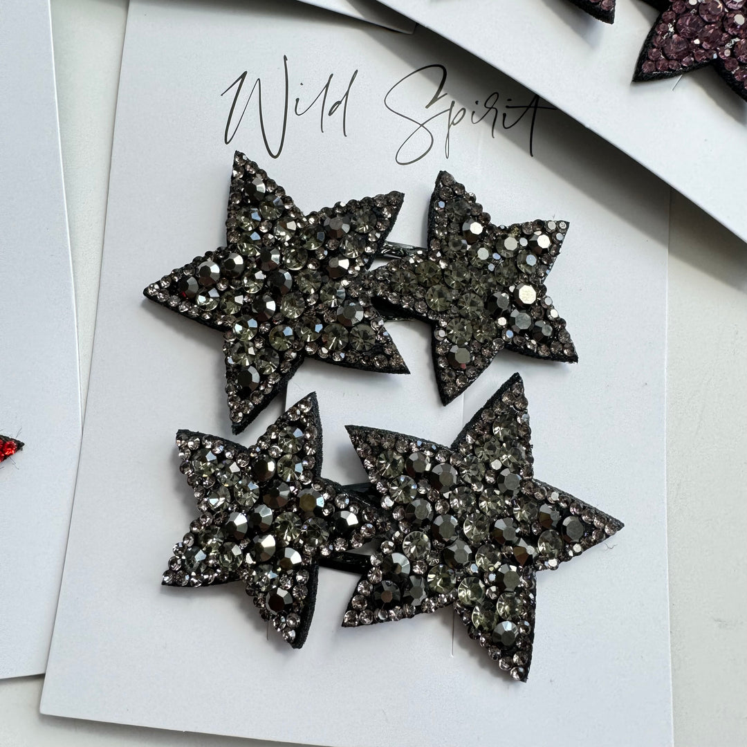 Multi Star Gift Set of 2 Hair Slides (Pack of 5)