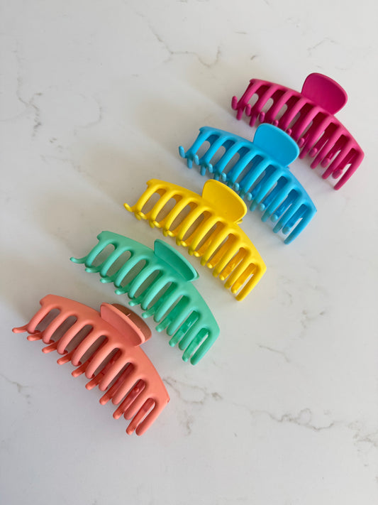 Brights Large Hair Claws (5 Pack) - MIX F