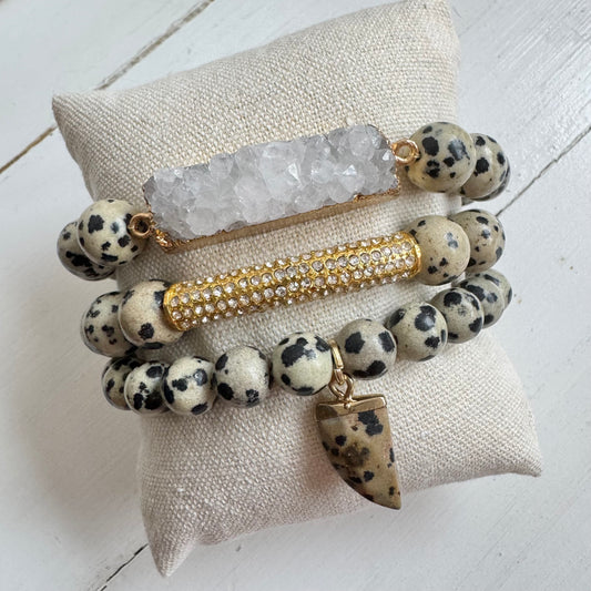 Dalmation Haven Set of 3 Bracelets