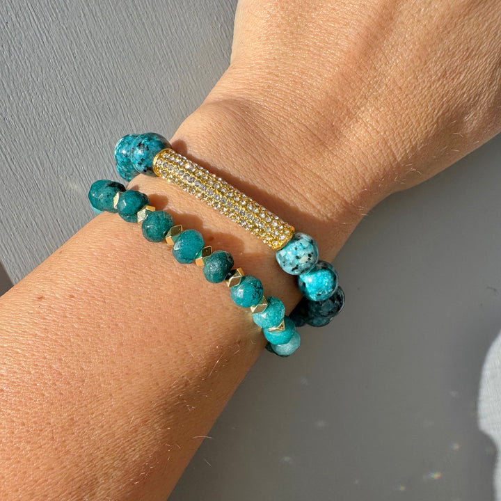 The Teal Bracelet Duo