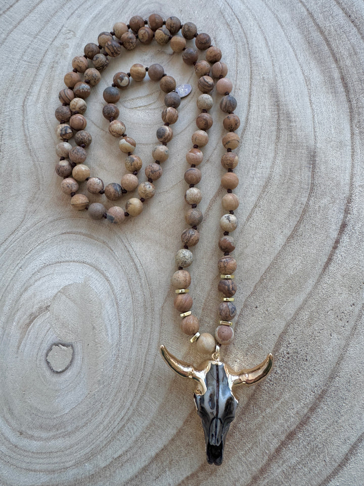 Brown Wildhorn Necklace