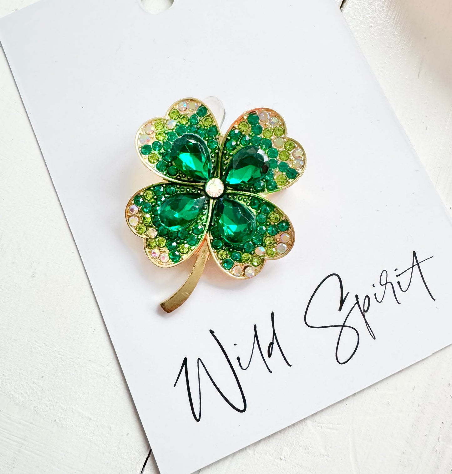 Four Leaf Clover Brooch