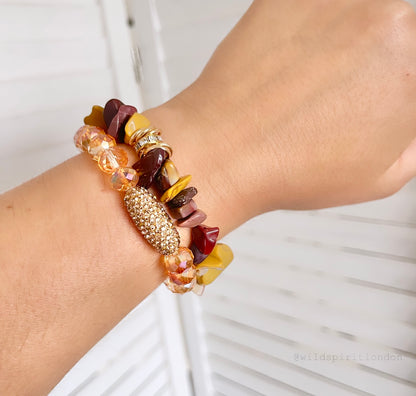 Butternut Bling Set of 2 Bracelets