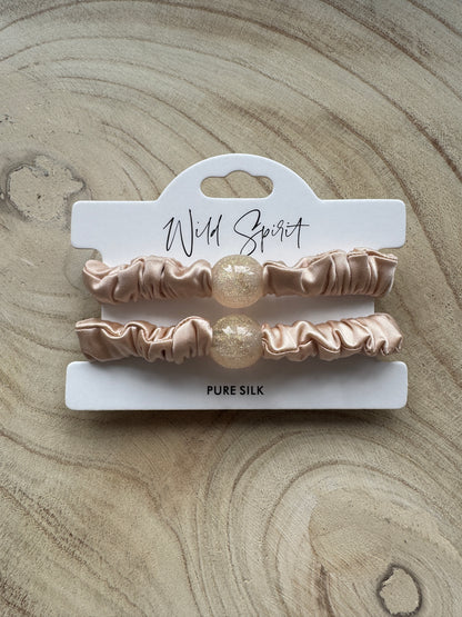 Pure Silk Hair Bobble Duo