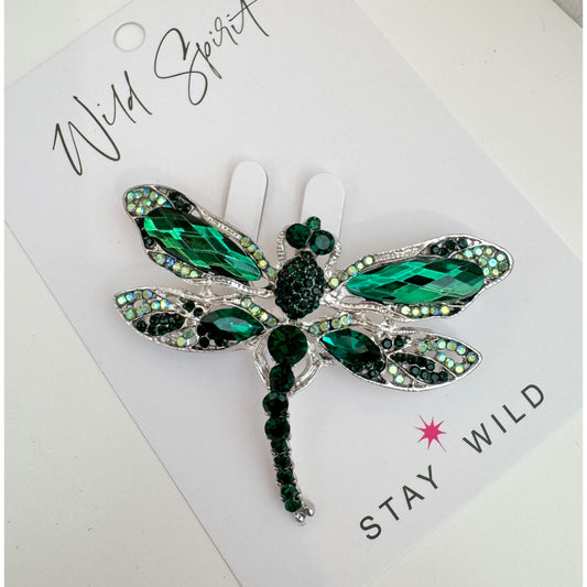 The Emerald Dragonfly Brooch