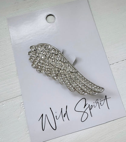 Silver Wing Brooch