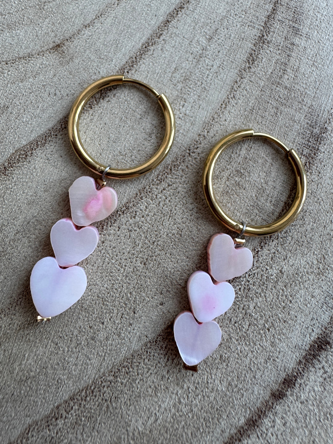Pink Amora Shell Earrings