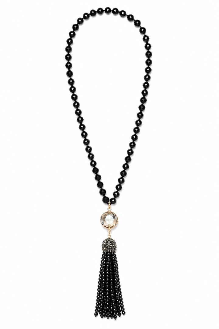 The Black Tassel Necklace
