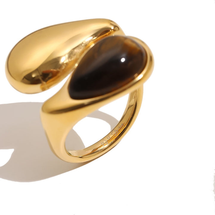 Tiger Eye Gold Zena Ring