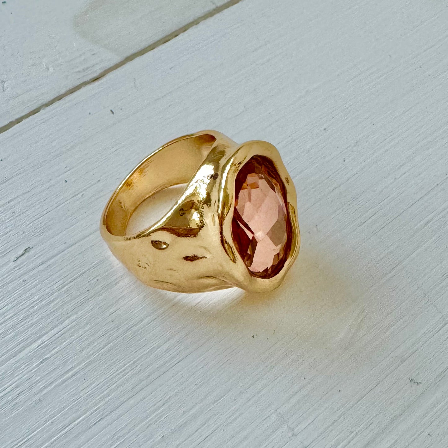 Betsy Cocktail Ring - Blush