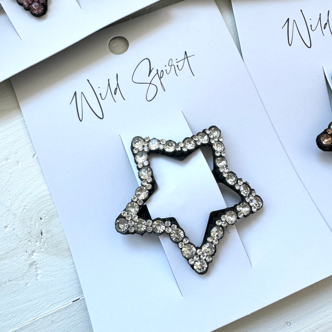 Single Star Hair Slides (Pack of 5)