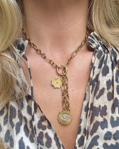 The Iconic Evil Eye Gold Plated Waterproof Necklace