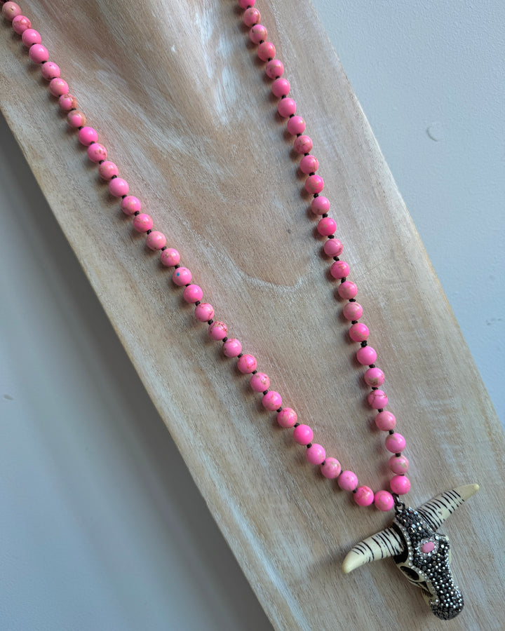 The Pink Buffy Necklace