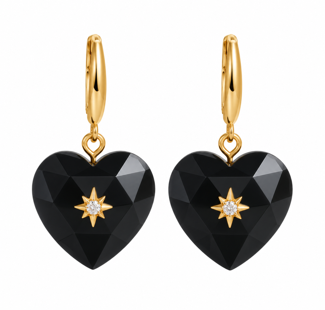 Black Obsidian Heart Necklace