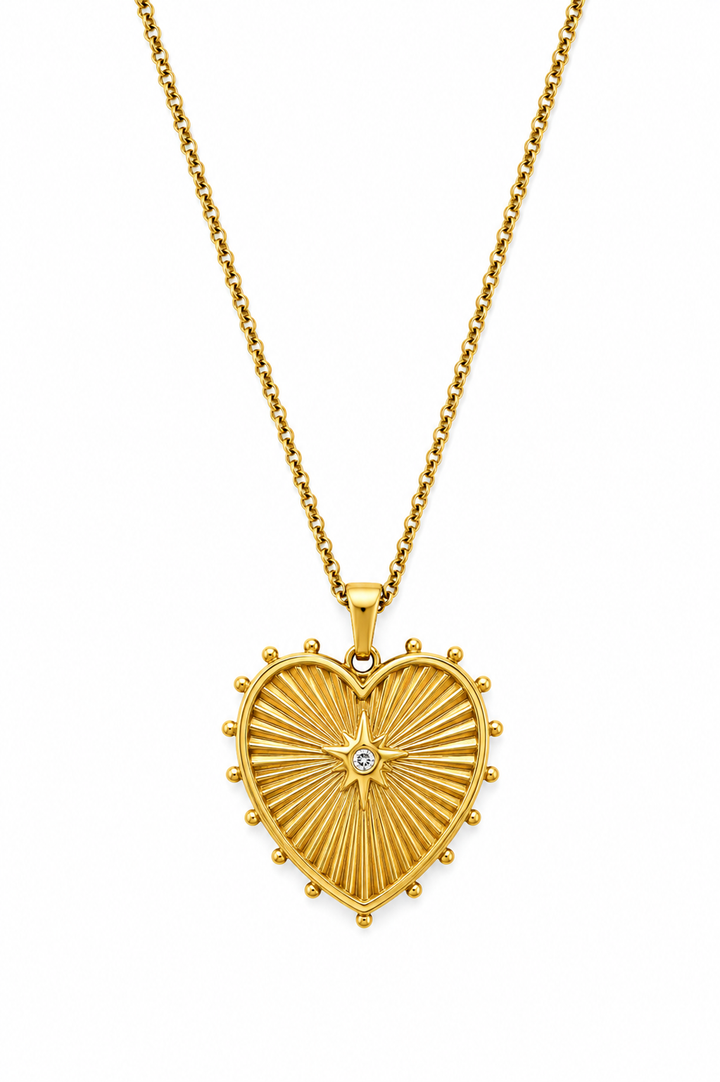 Big Love Gold Plated Waterproof Necklace