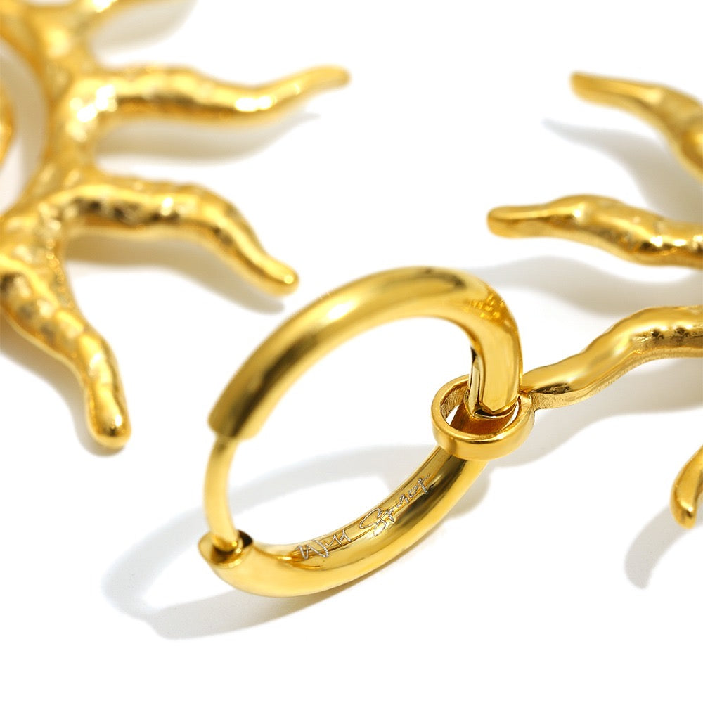 Kira Sunshine Gold Plated Waterproof Earrings