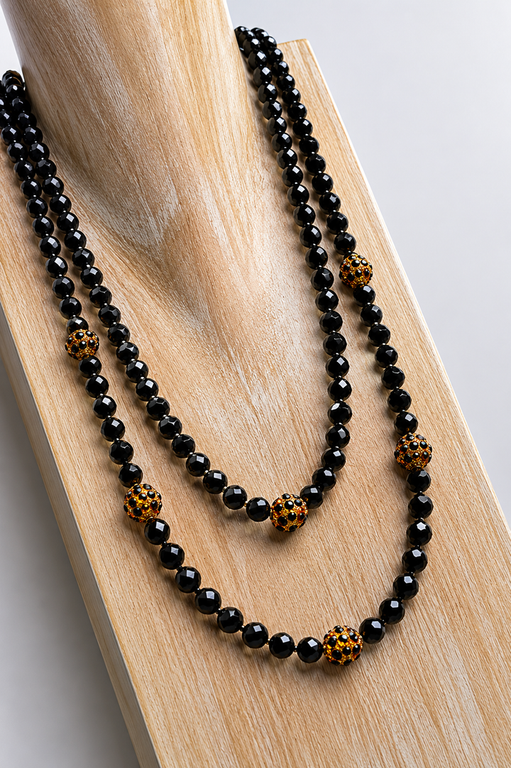 Black Bella Double Layer Necklace