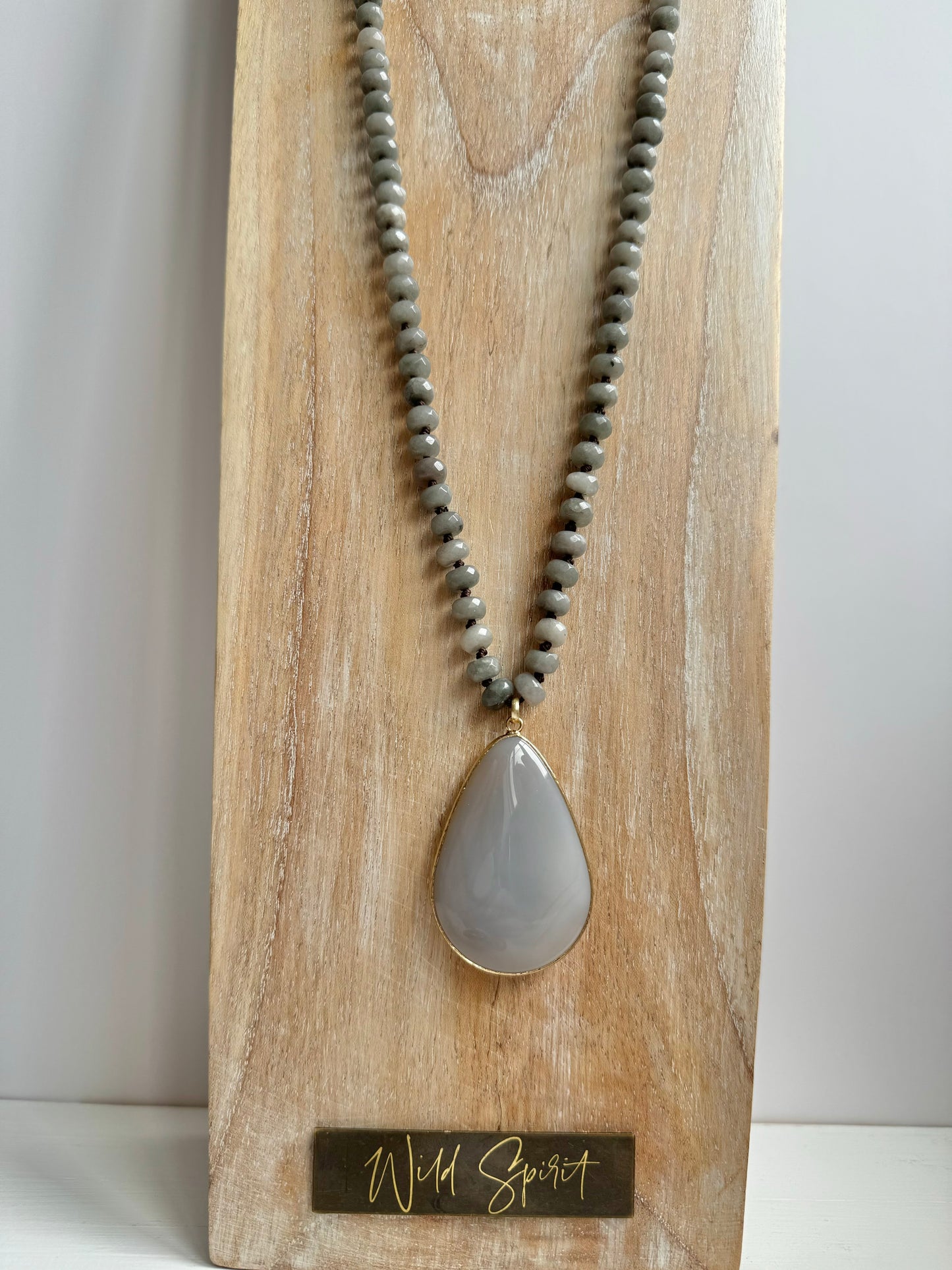 Grey Luna Necklace