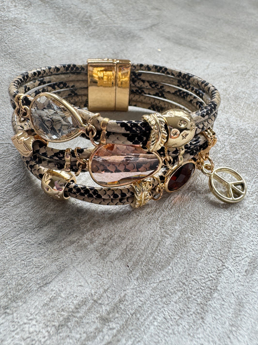 The Dalmatian Jewel Boho Cuff