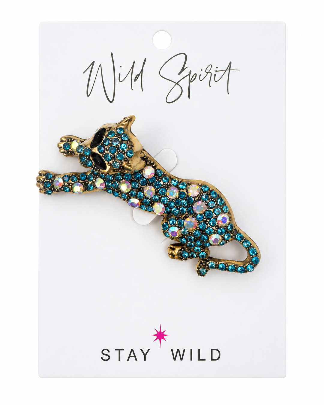 a brooch in the shape of a cat