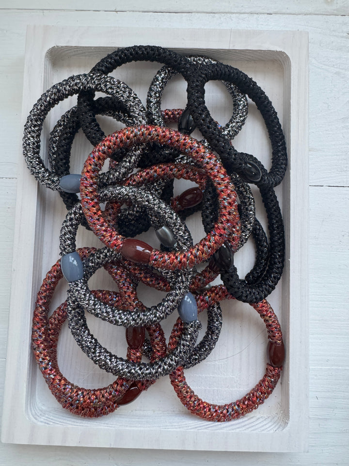 Mixed Metallics Twisty Hair Bobbles (12 Pk)