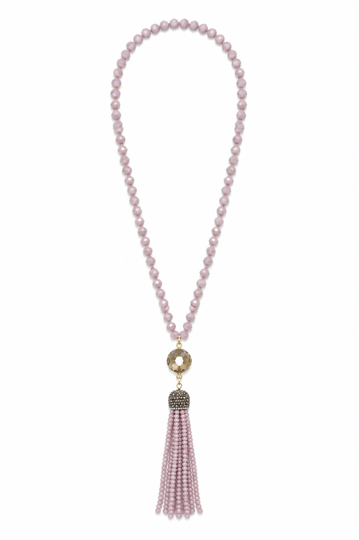 The Lilac Tassel Necklace