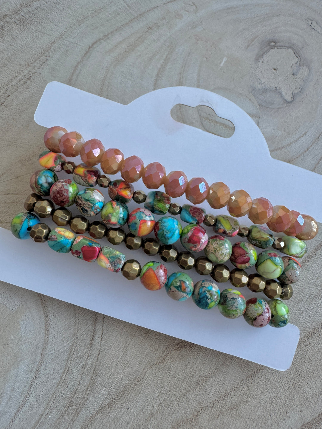 The Orange Jasper Bracelet Stack
