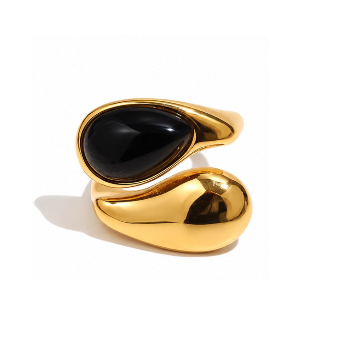 Black Zena Gold Ring