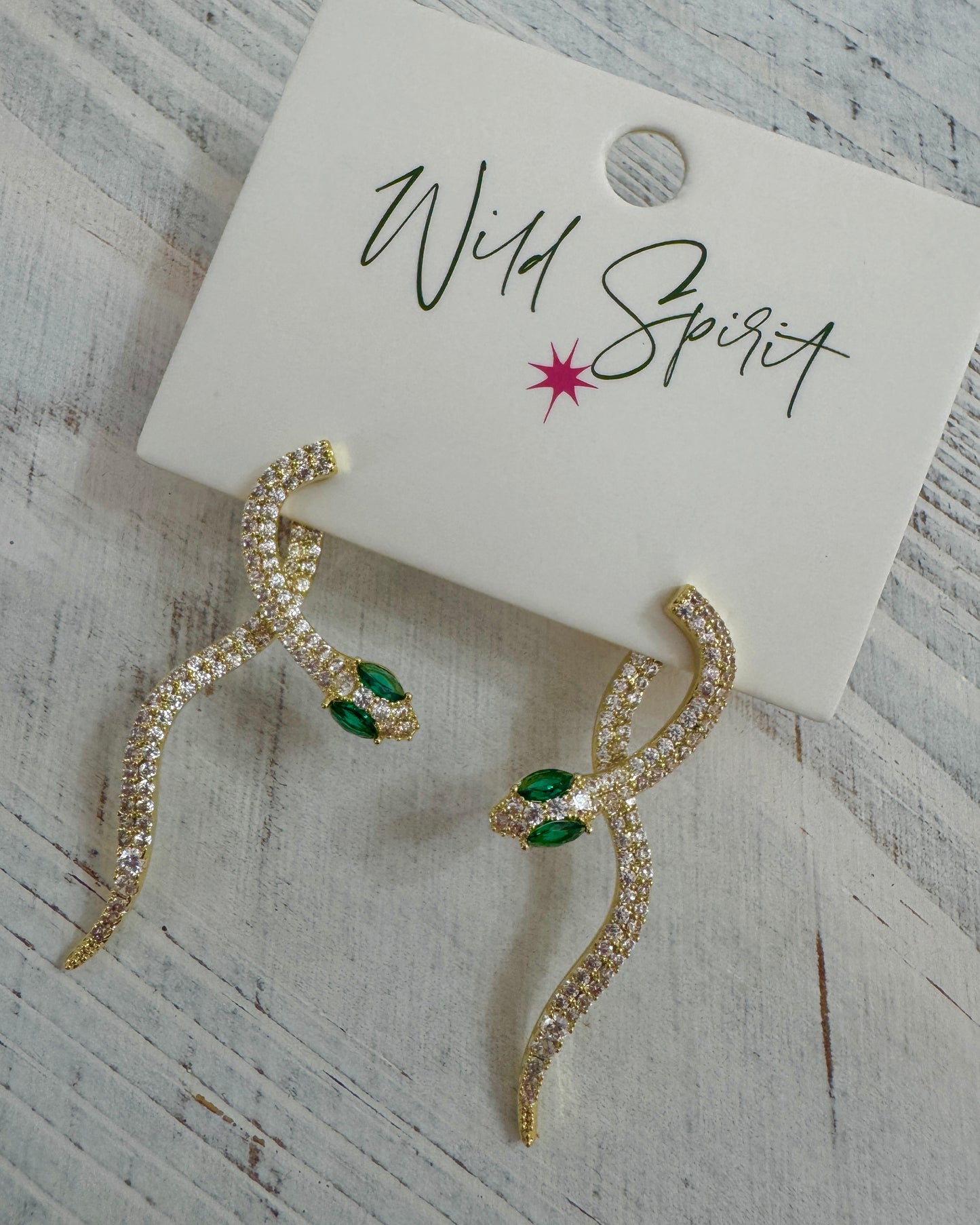 The Bling Snake Earrings (Pre-Order Del end Aug)