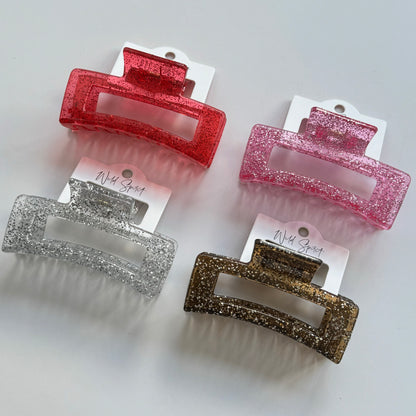 Glitter Hair Claw (Mix Pack of 4)