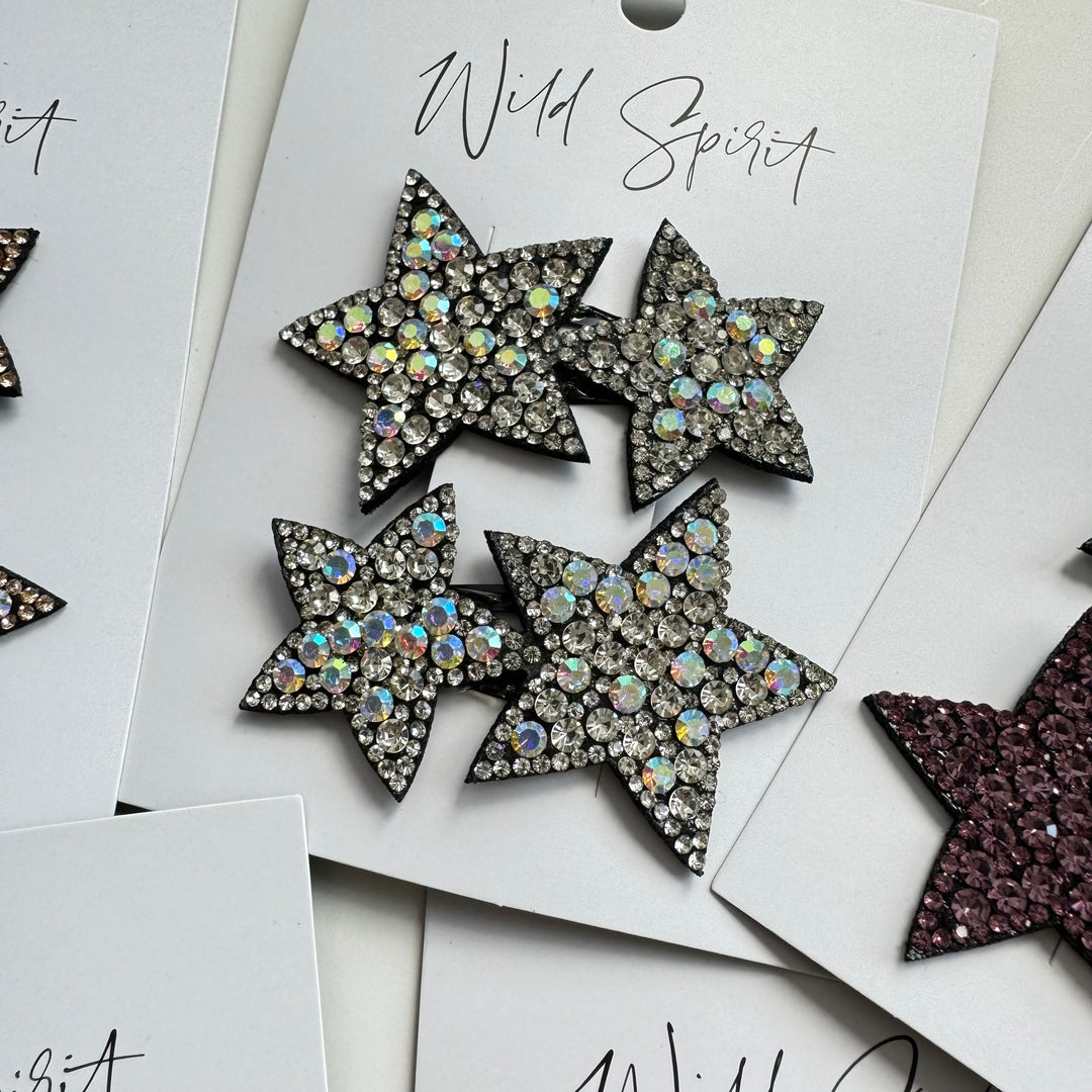 Multi Star Gift Set of 2 Hair Slides (Pack of 5)