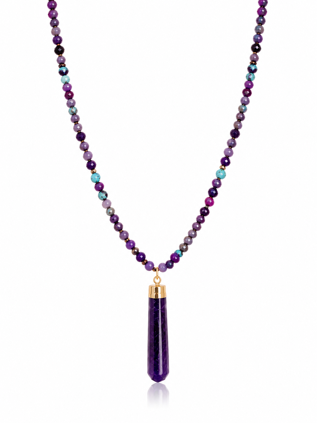 Violet Jasper & Agate Sophia Necklace