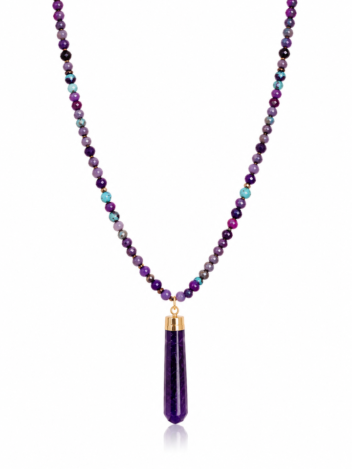 Violet Jasper & Agate Sophia Necklace
