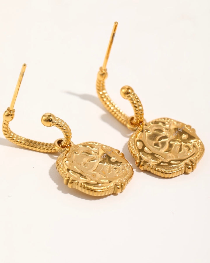 Blaze Gold Plated Waterproof Earrings