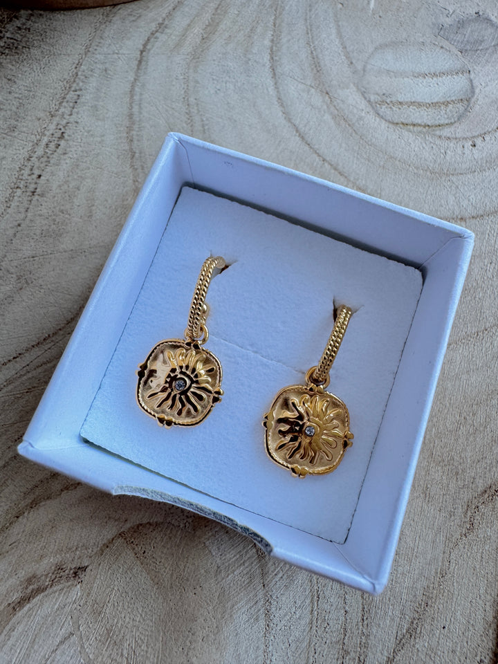 Blaze Gold Plated Waterproof Earrings