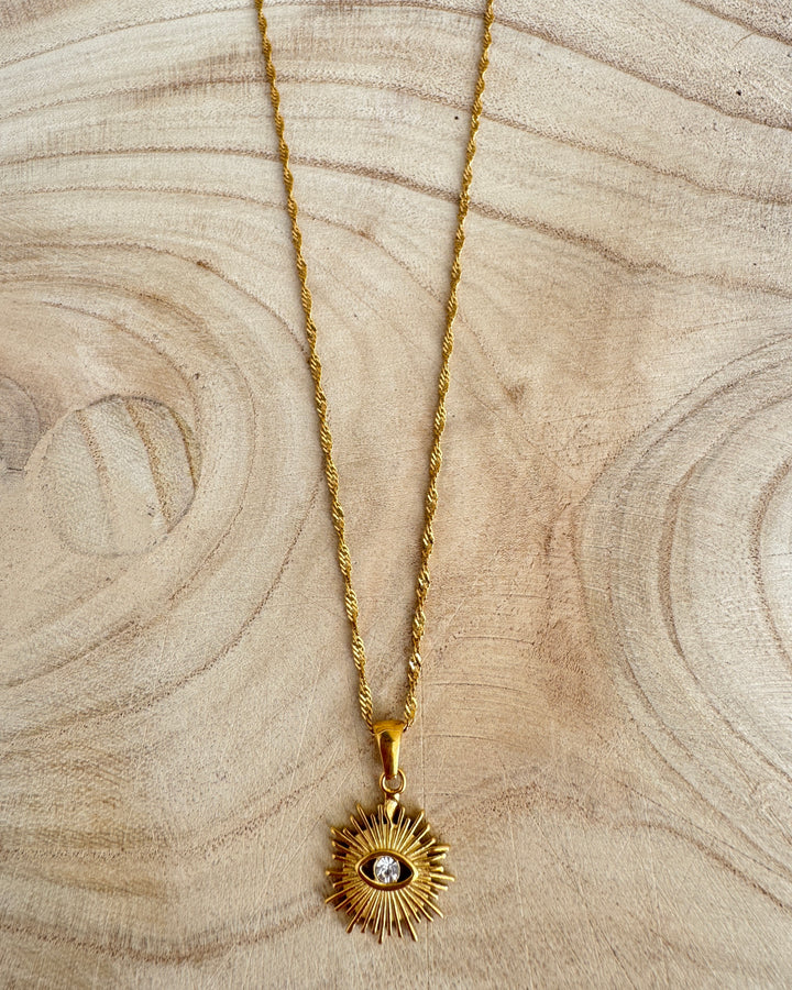 The Golden Eye Gold Plated Waterproof Necklace