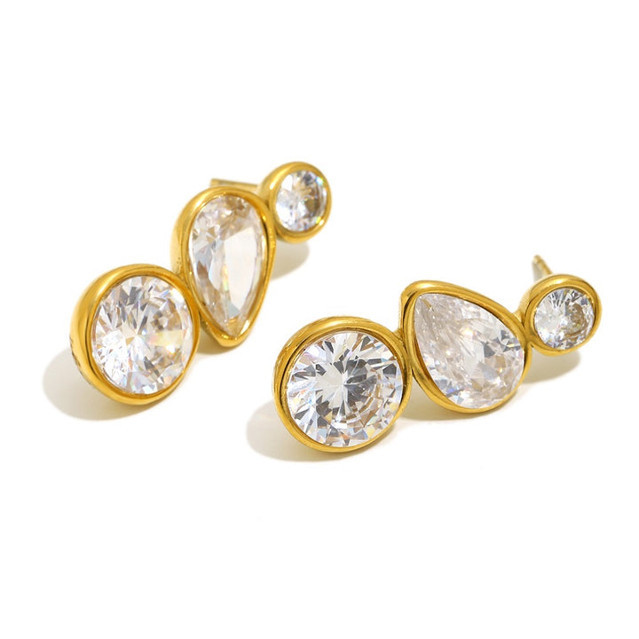 Glamza Gold Plated Waterproof Earrings