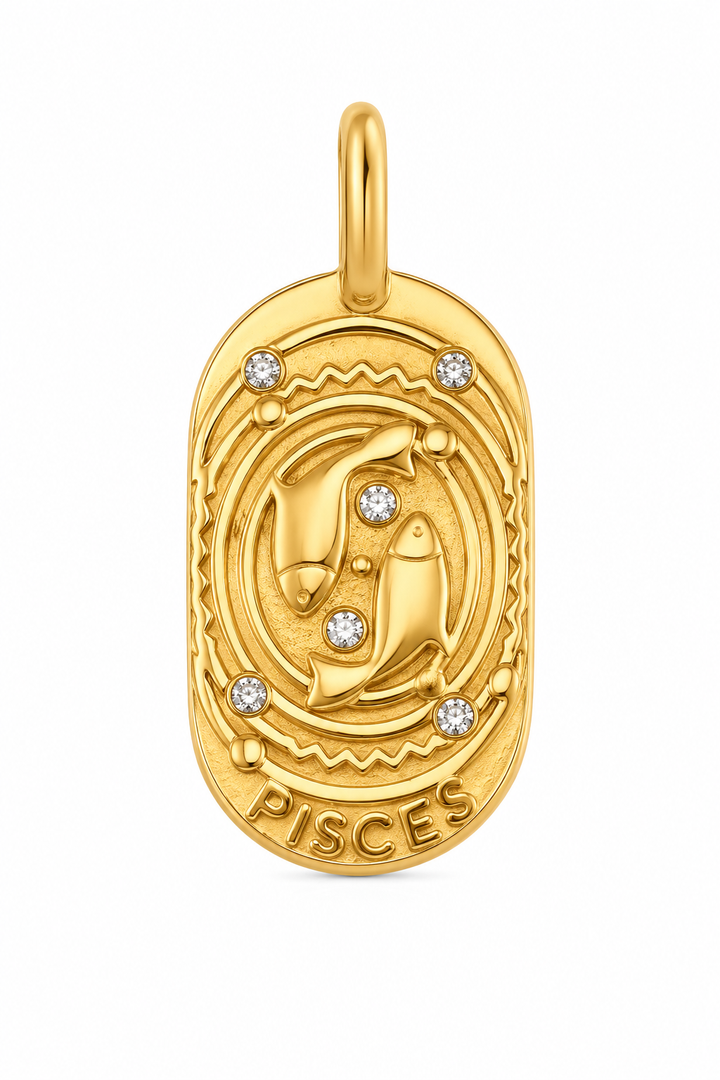Set of 12 Horoscope Charm Necklaces
