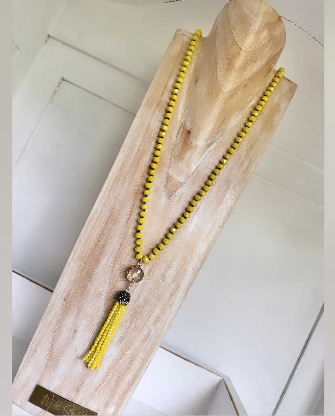 The Yellow Tassel Necklace