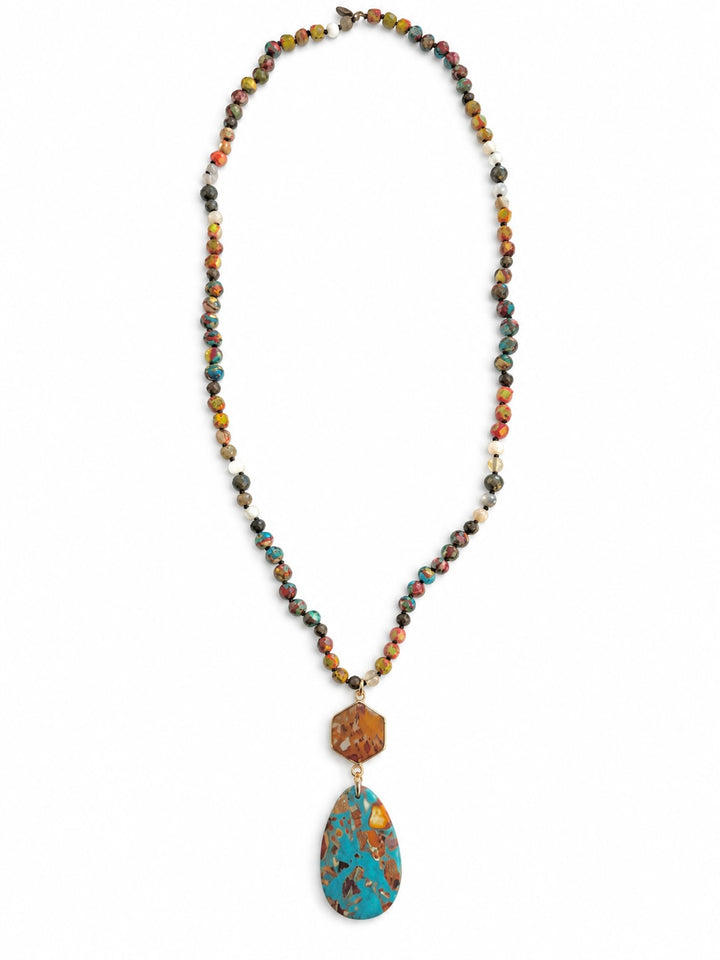 a necklace with a pendant