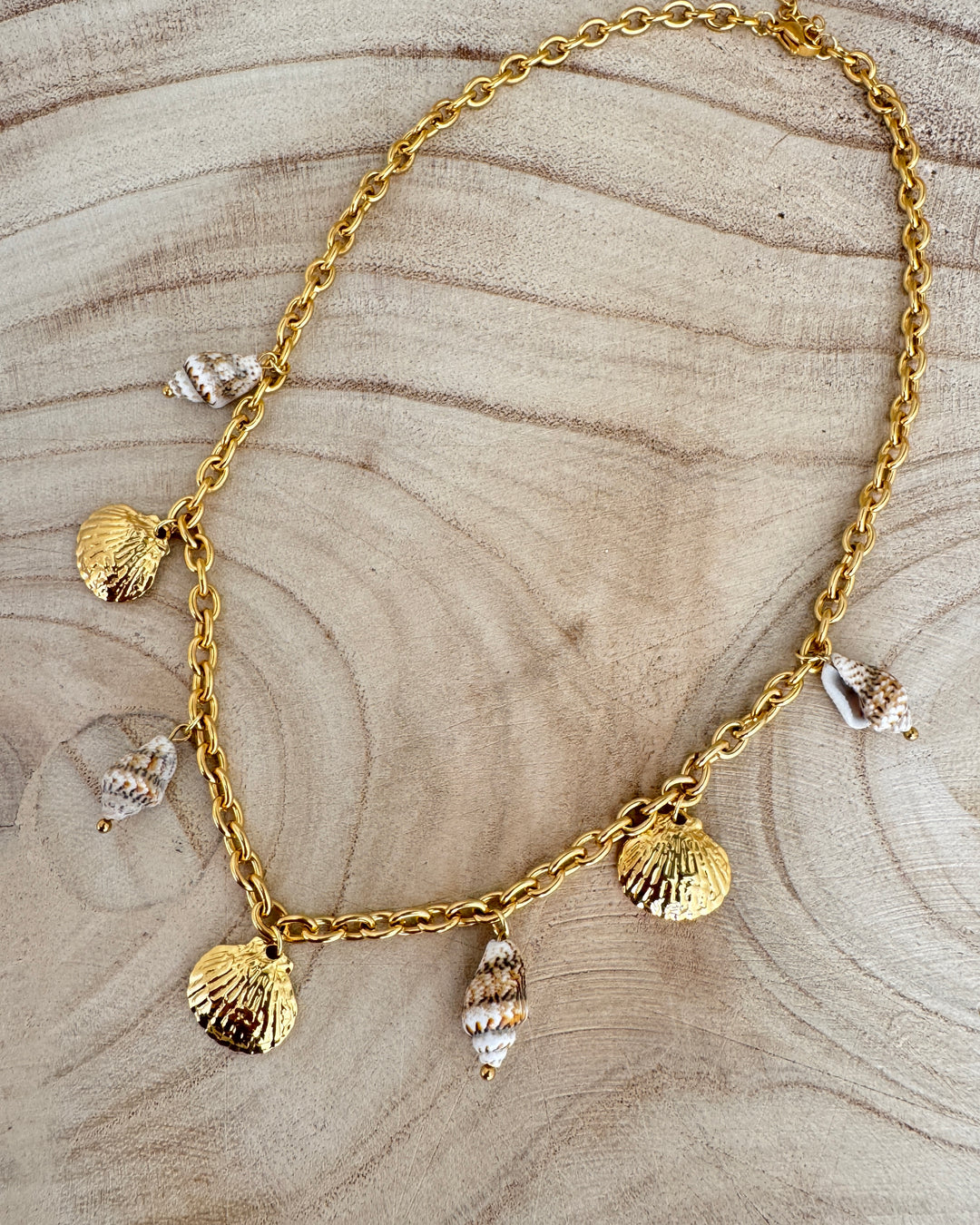 The Ocean Whispers Gold Plated Waterproof Necklace