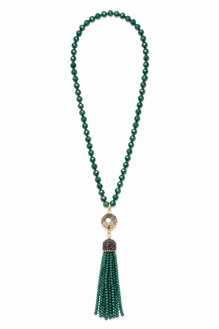 The Green Tassel Necklace