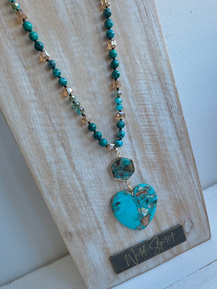 Jaselle Heart Jasper Necklace