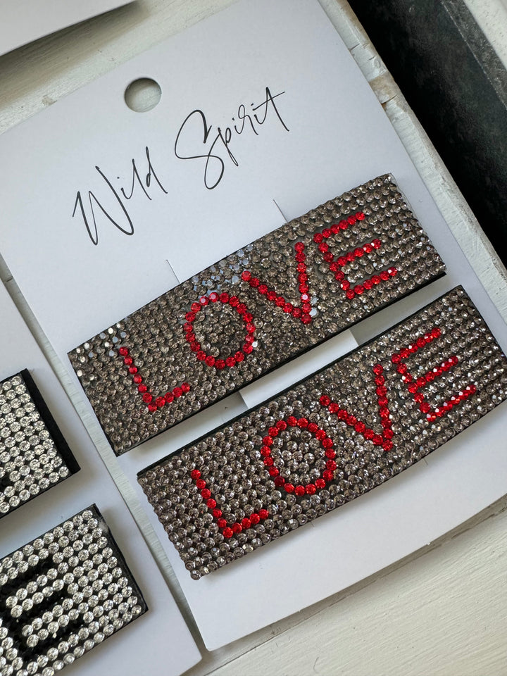 LOVE Gift Set of 2 Hair Slides (Mixed pack of 5)