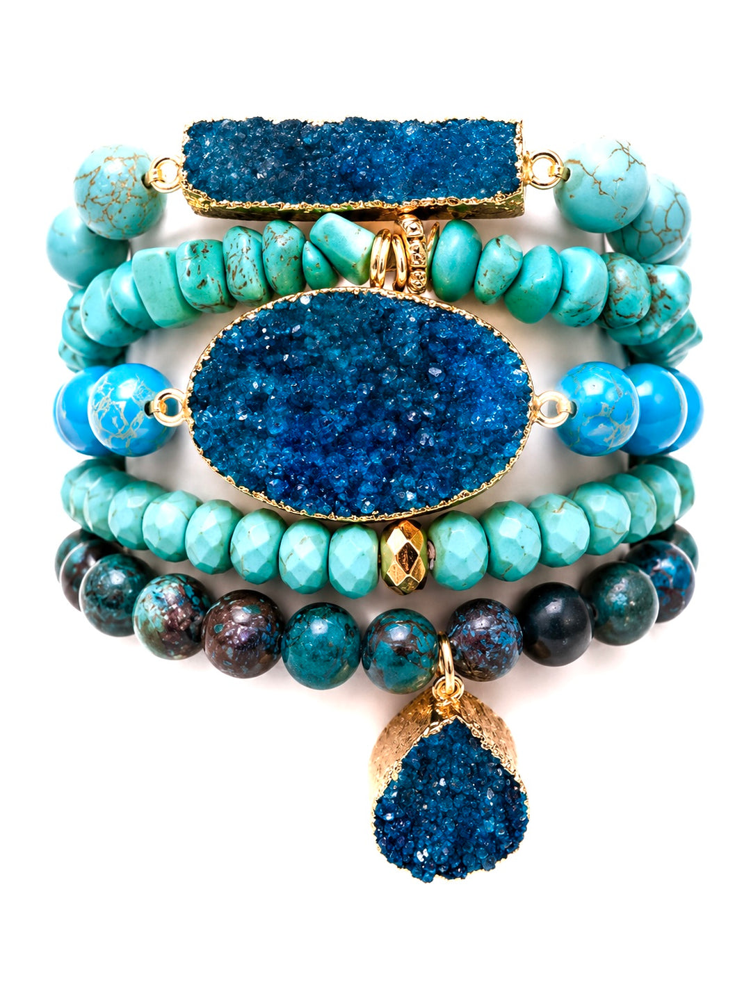 Turquoise Set of 5 Bracelets