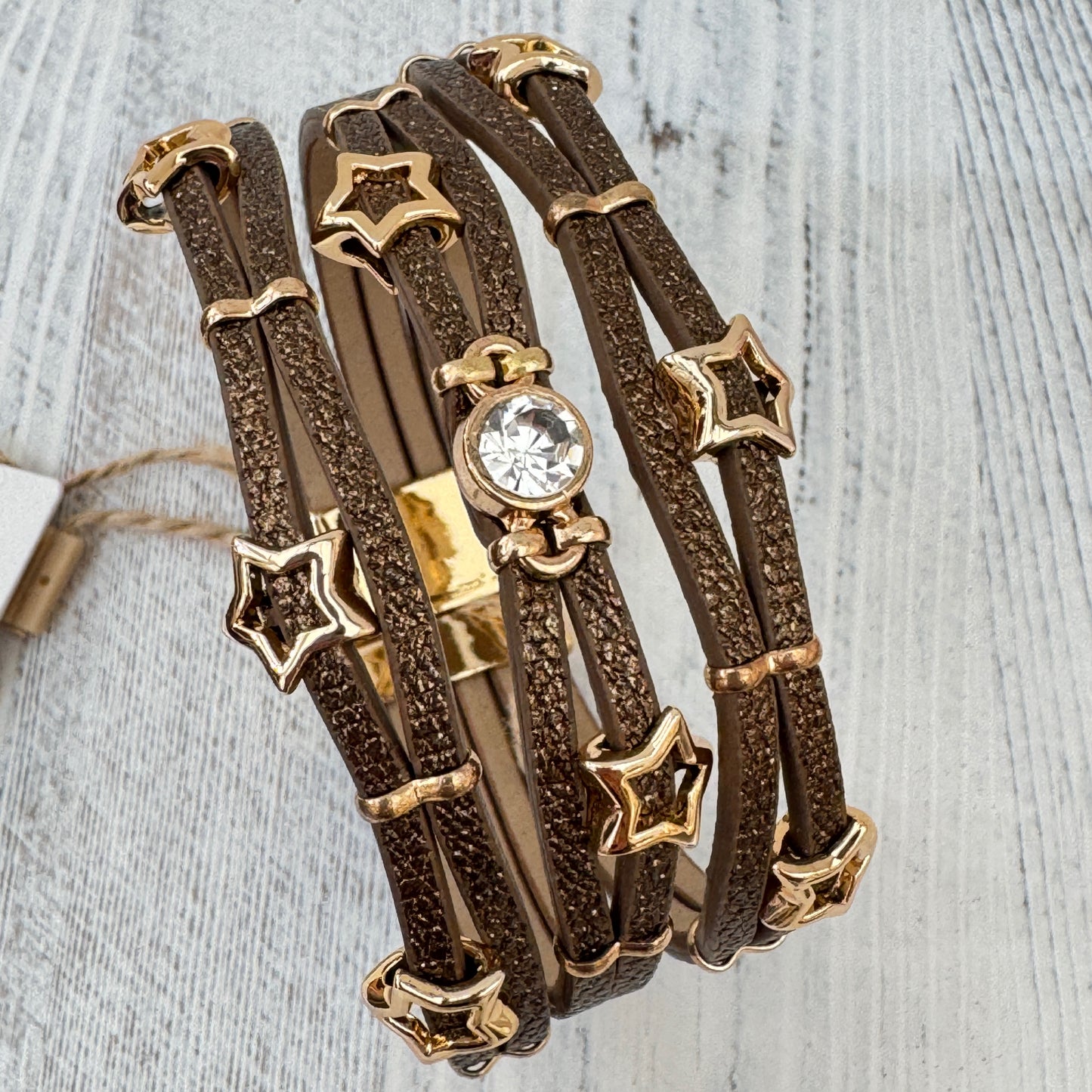 The Brown Starlight Boho Cuff