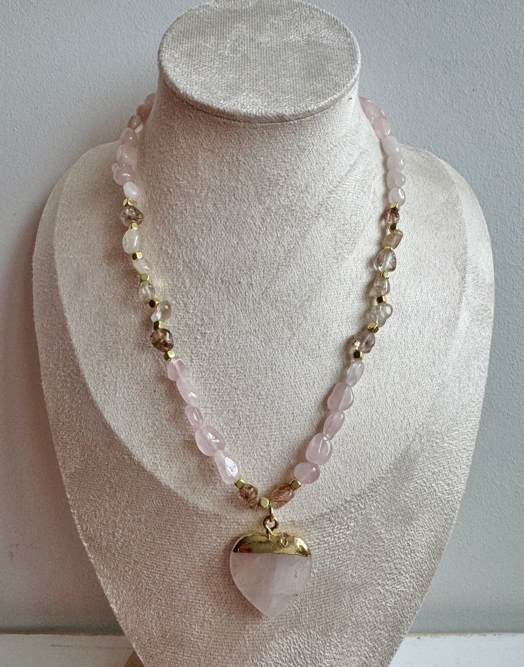 The Rose Quartz Cherish Necklace