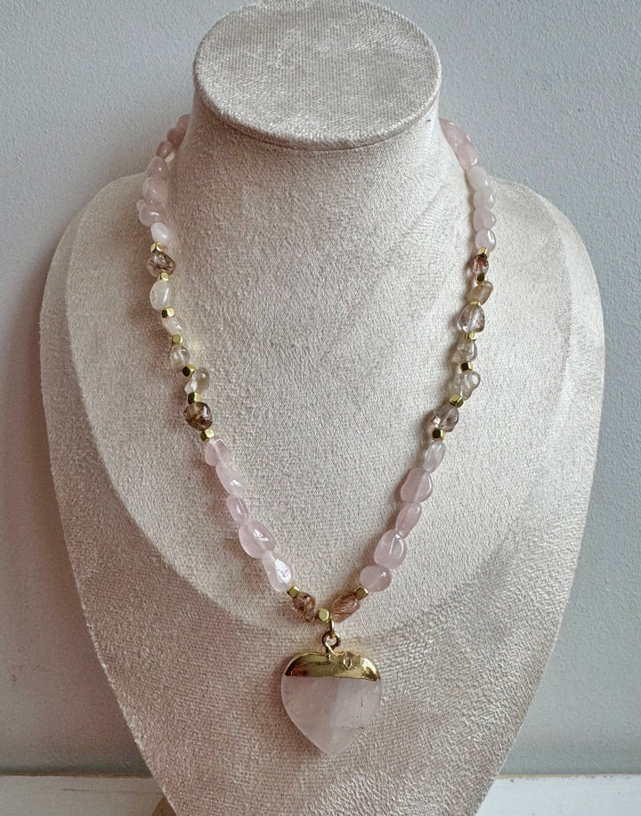 The Rose Quartz Cherish Necklace